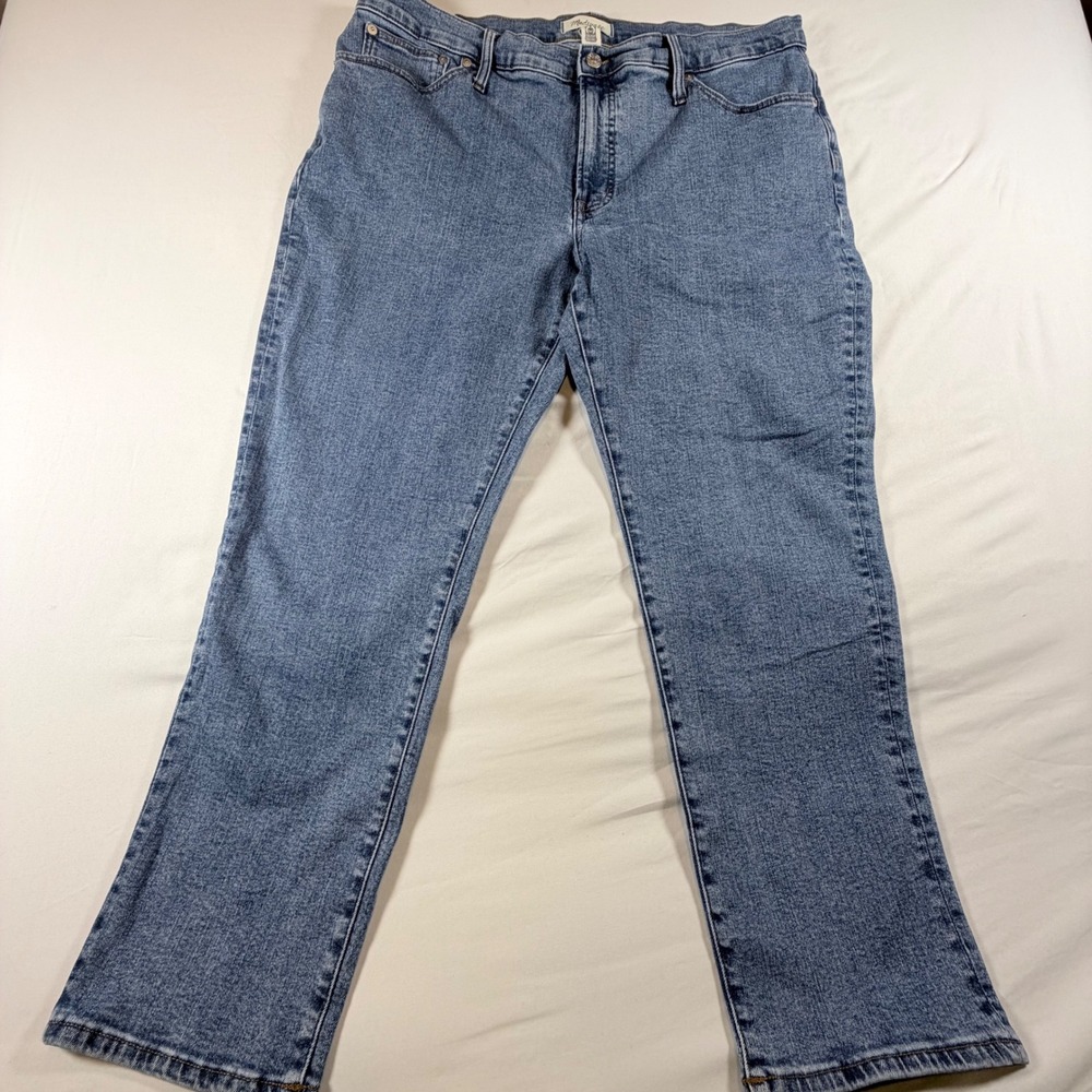 Madewell Perfect Vintage Jeans Womens‎ 33 Mid Rise Light Wash Straight Leg